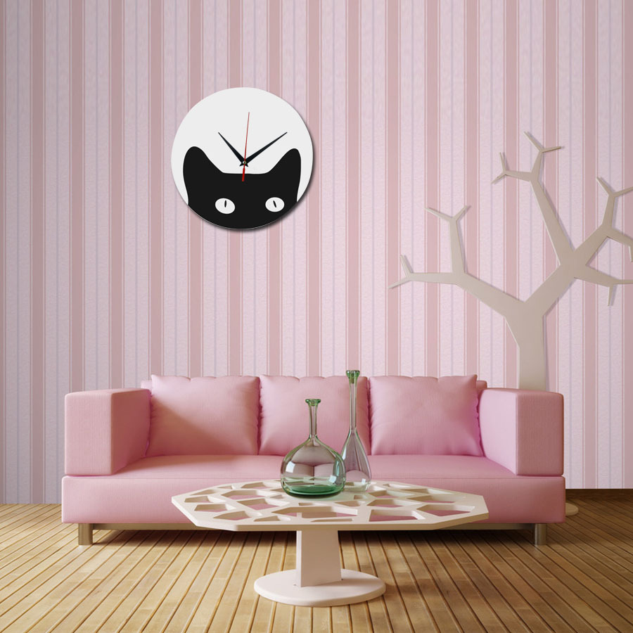 Quartz Wall Clock, DIY Mirror Stickers, picture 4 of 4