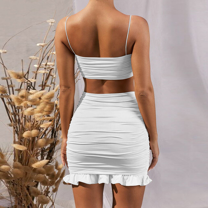 Two-piece vest pleats