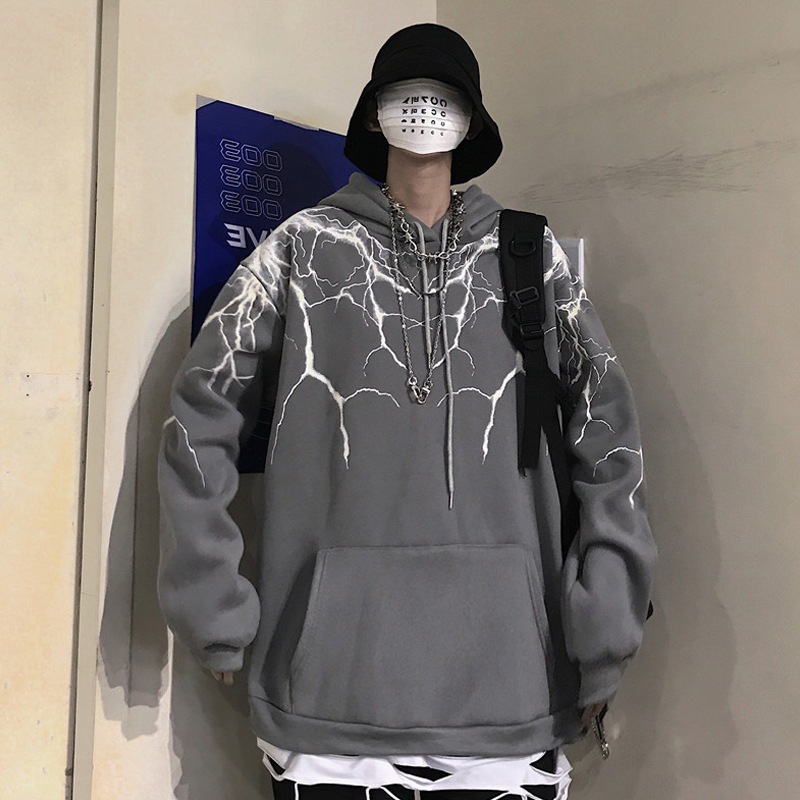 Long sleeve hooded velvet sweater