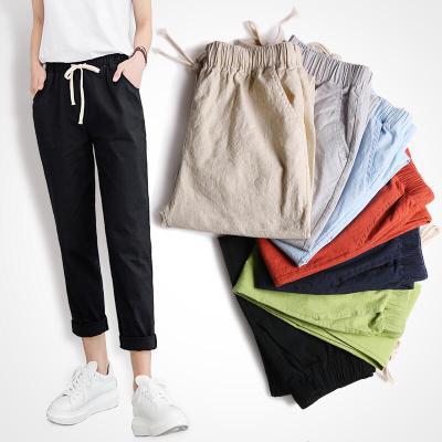 Linen casual pants