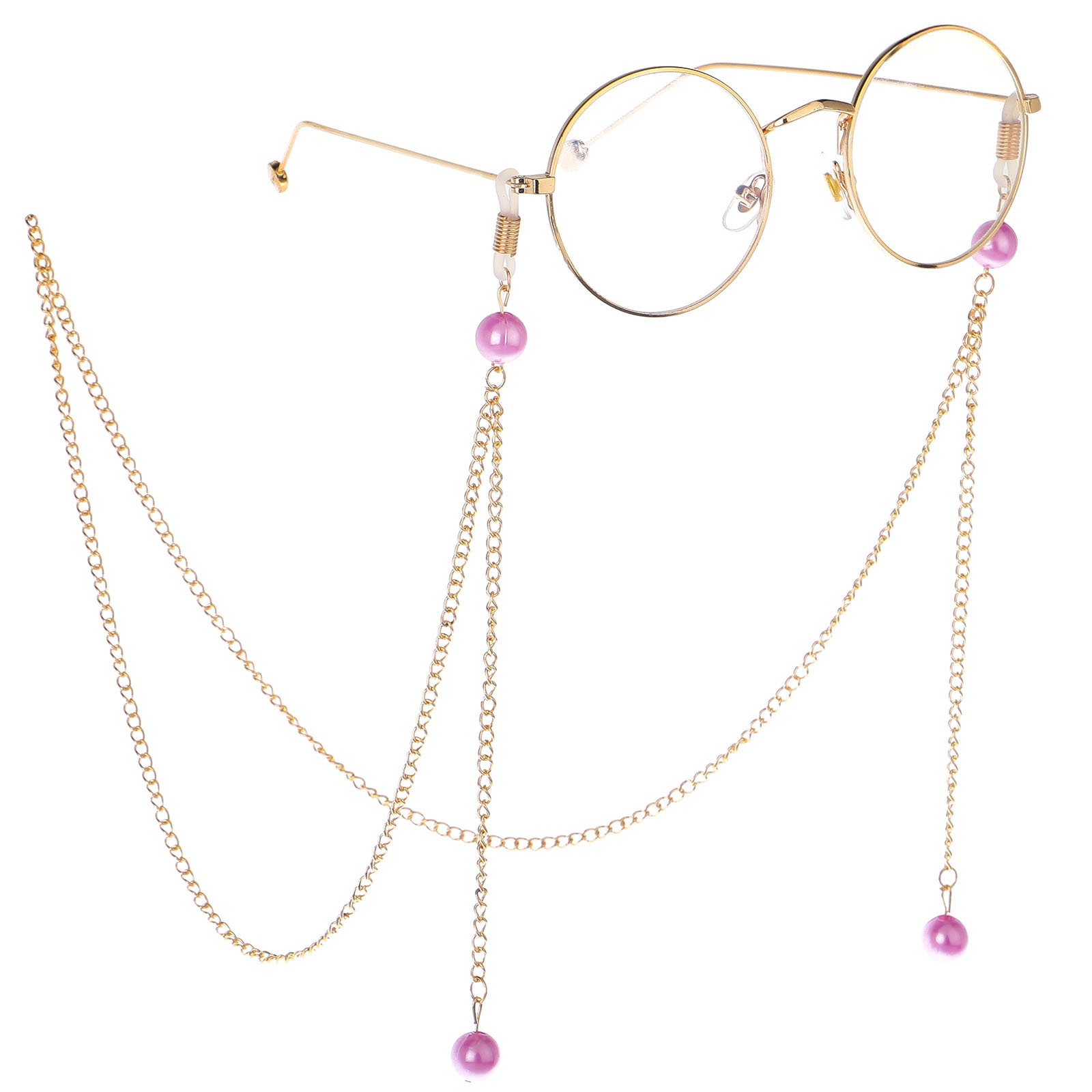 Frame pearl chain decoration Purple - Shop at LoveMi