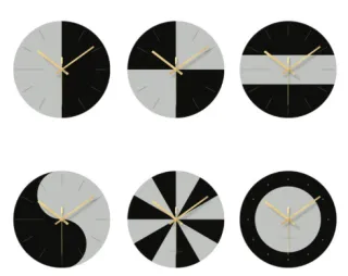 Tempered glass wall clock