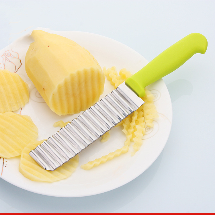 Stainless steel wave knife