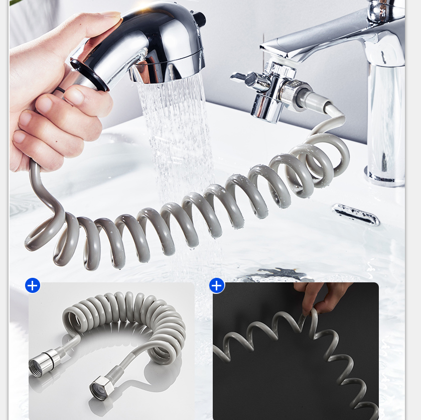 Faucet outside the flower is aspersed