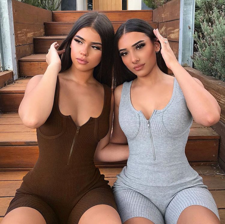Summer new women's zipper jumpsuit