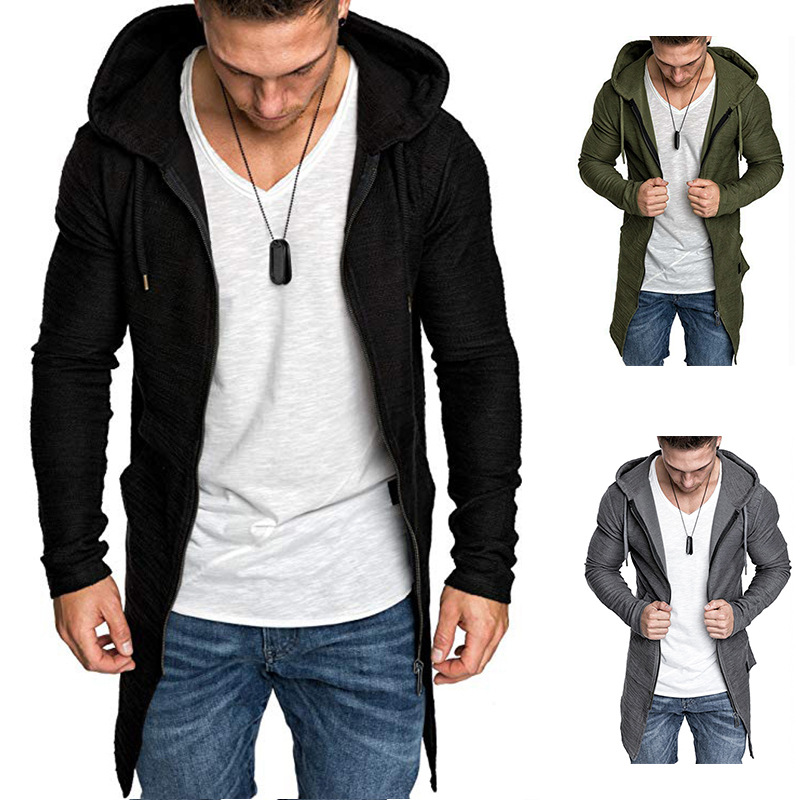 Title 4, Mittellanger Herren-Hoodie mit Reißverschluss