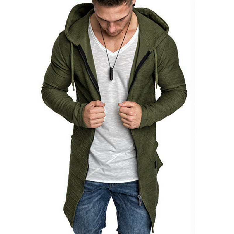 Title 6, Mittellanger Herren-Hoodie mit Reißverschluss