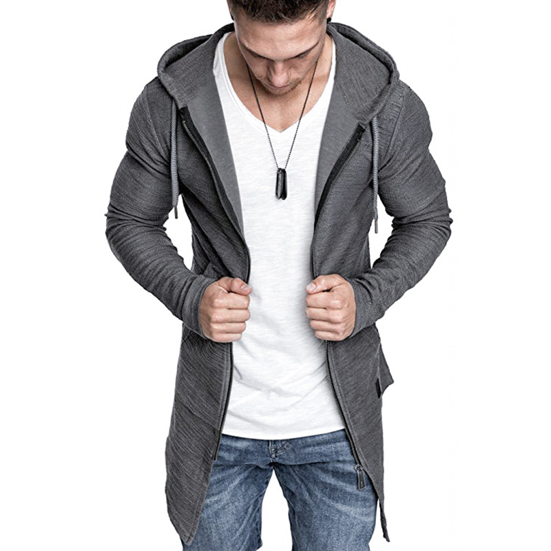 Title 7, Mittellanger Herren-Hoodie mit Reißverschluss