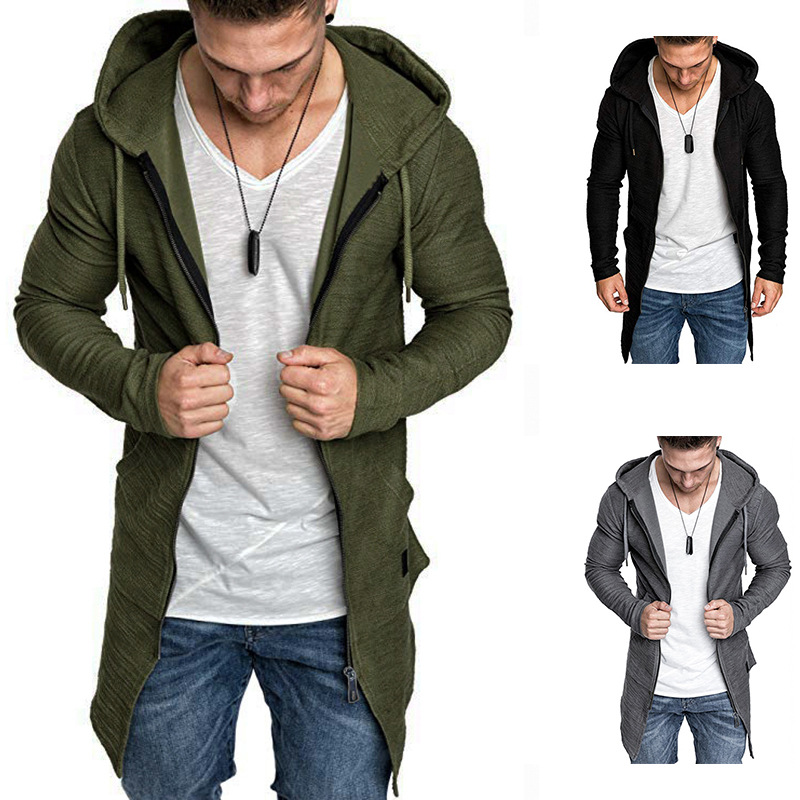 Title 2, Mittellanger Herren-Hoodie mit Reißverschluss