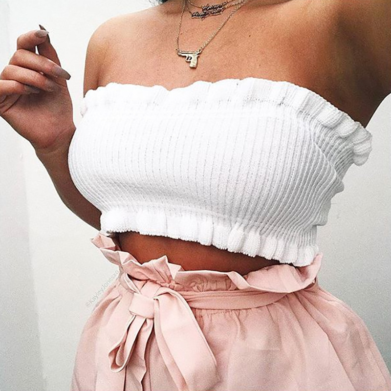 Slotted thread wrapped chest knitting