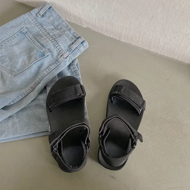 Girls flat sandals Black - Shop at LoveMi