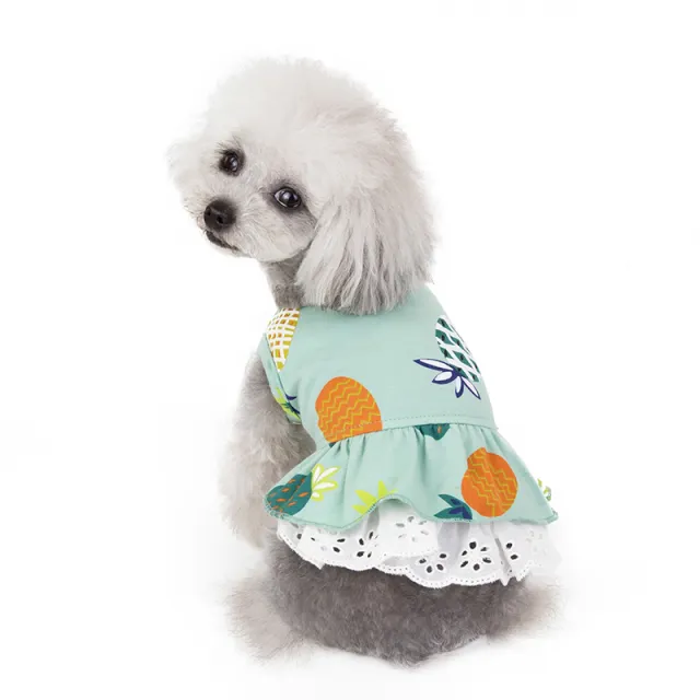Spring And Summer Puppy Clothes Dog Clothing Pet Supplies Green - Shop at LoveMi