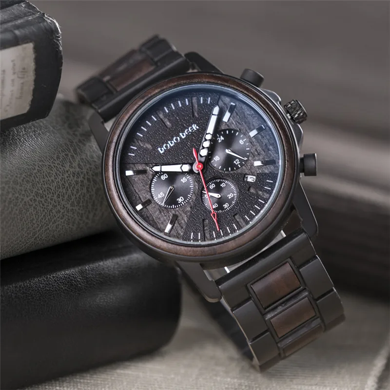 Watch of Wrist of Wood