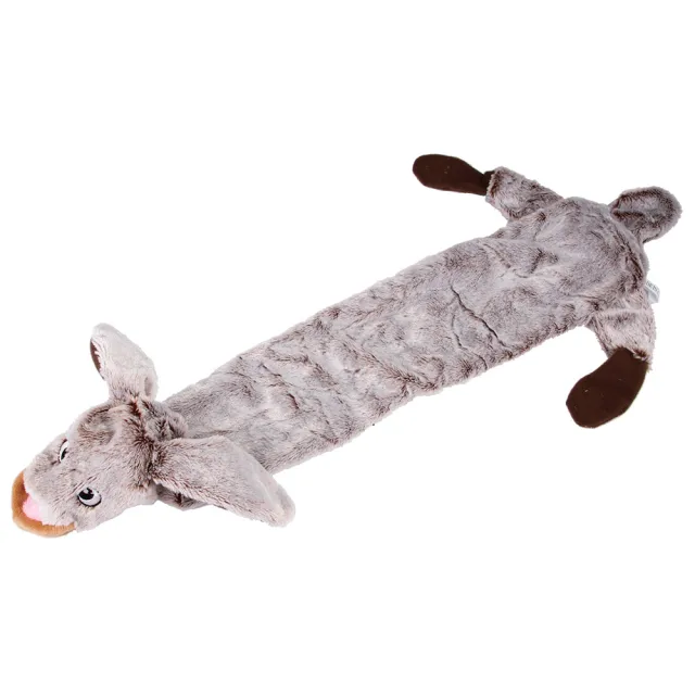 Stuffed Squeaky Plush Animal Pet Toy Rabbit - Shop at LoveMi