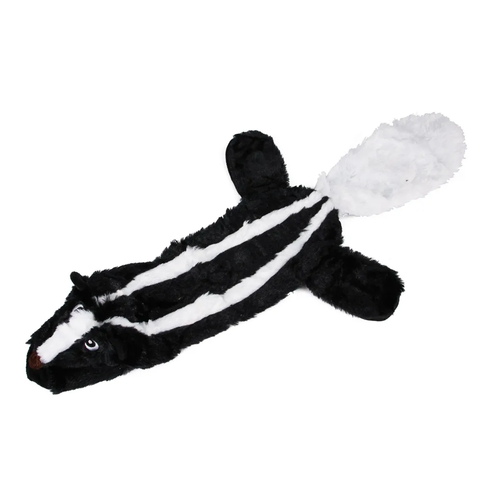 Stuffed Squeaky Plush Animal Pet Toy - Black Squirrel