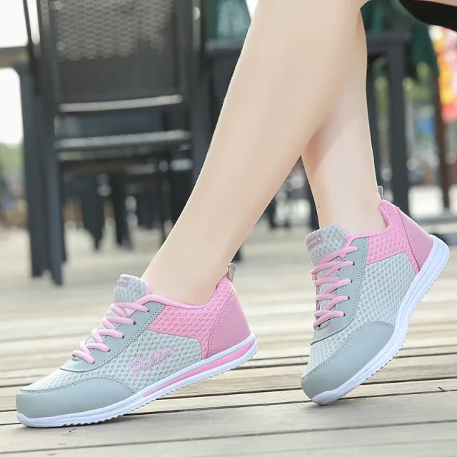 Breathable running casual shoes Grey - Shop at LoveMi