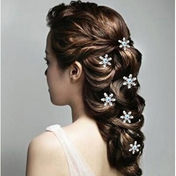 Snowflake style with drill hairpin