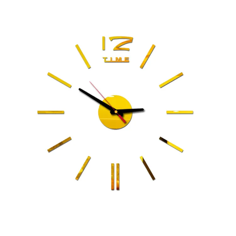 Creative wall clock - Gold