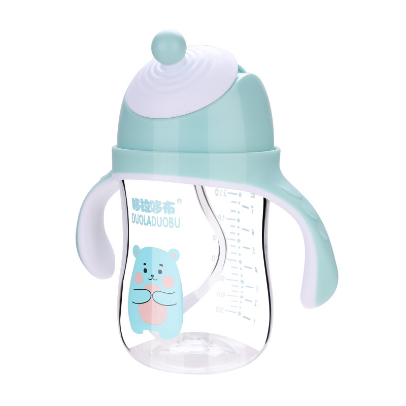 Title 2, Straw Cup Baby Water Cup Drinking Milk Bottle B...