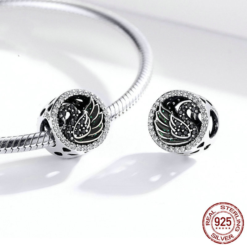 Black swan diy bracelet loose beads