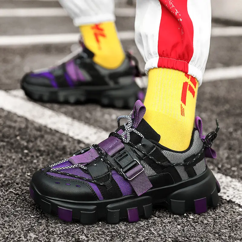 Fashionable thick men's casual daddy shoes