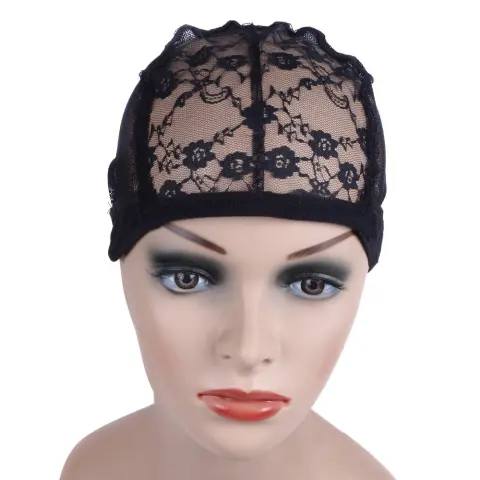 Wig Flower High Elastic Mesh Cap