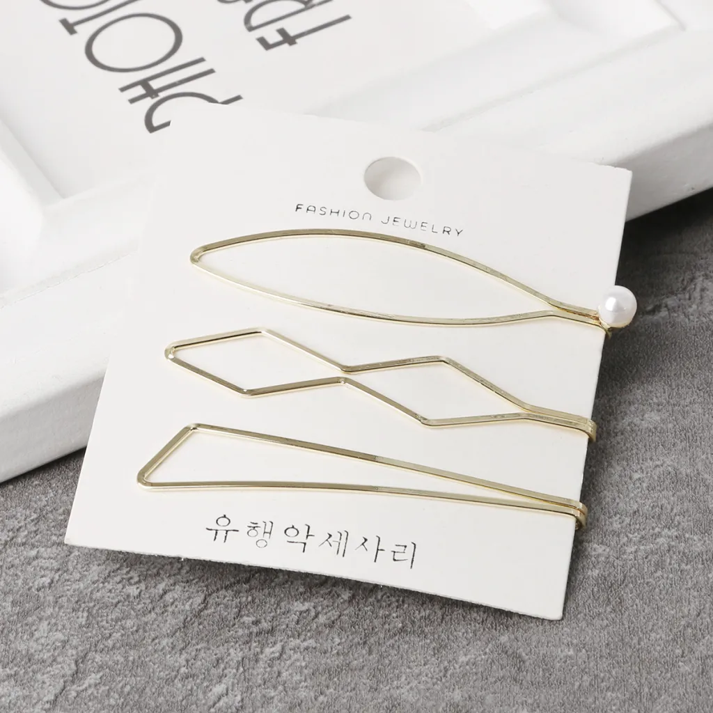 Minimalist sweet wind plating bangs clip