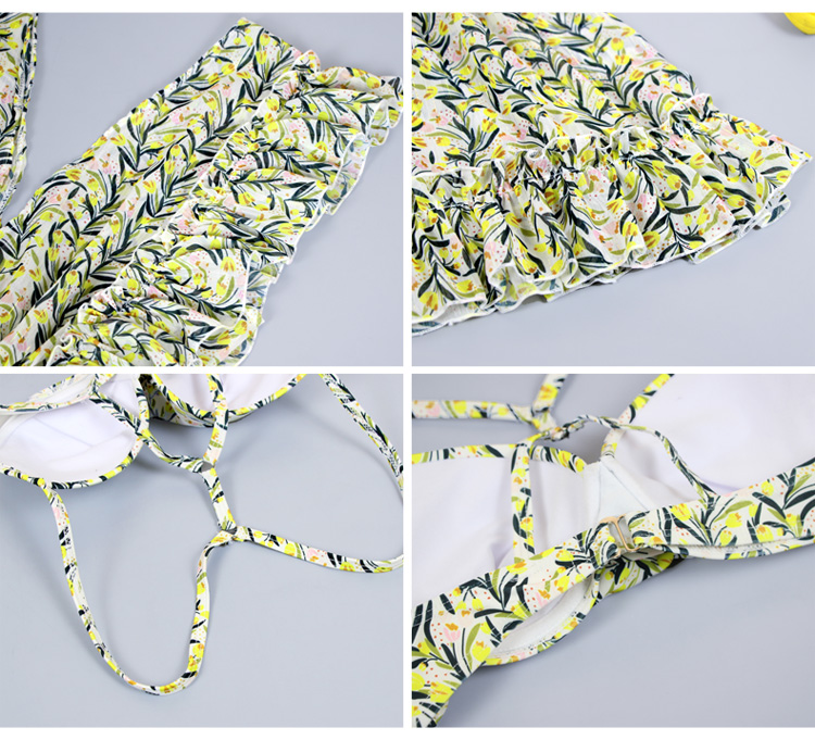 Chiffon blouse boxer hot spring bathing suit