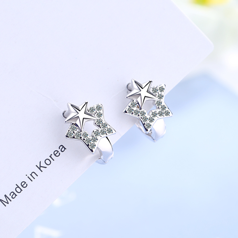 Five-pointed star earrings