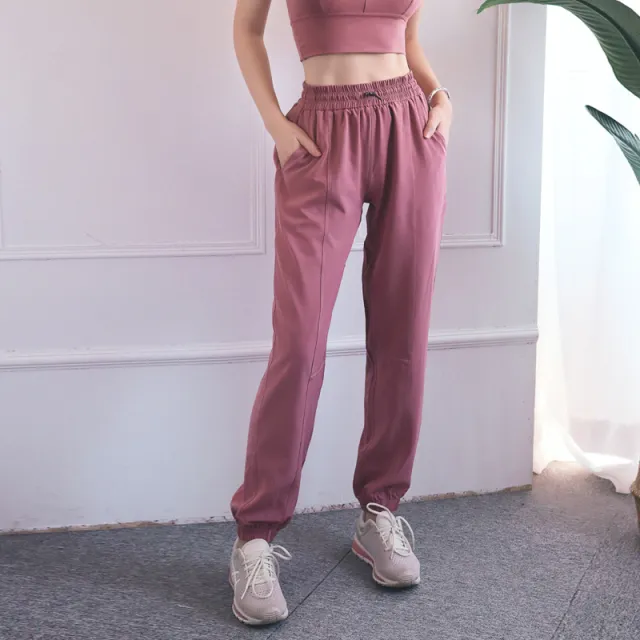 Loose casual breathable pants Pink - Shop at LoveMi
