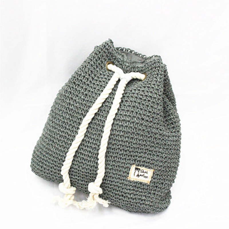 Draw with beach bag weave