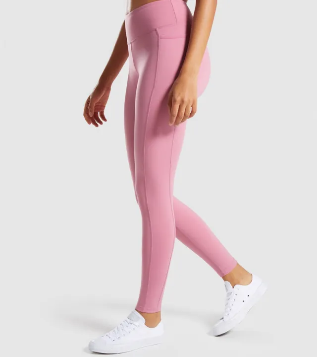 High waist fitness pants Pink - Shop at LoveMi