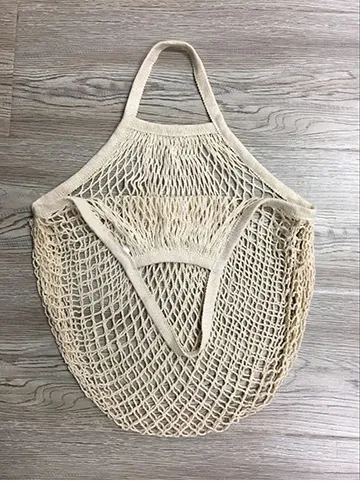 Supermarket portable convenient shopping net bag White - Shop at LoveMi