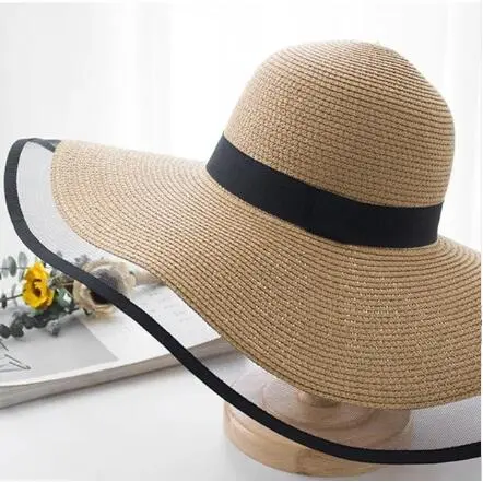 Hepburn hat female Summer sun shade Coffee - Shop at LoveMi