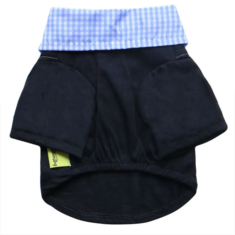 Dog plaid pointed collar suit