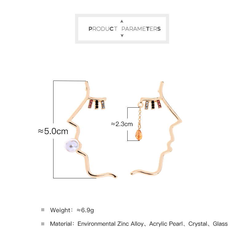 Irregular geometric design earrings