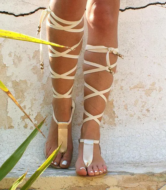 Summer new style thin belt clip feet flat bottom code women's sandals Gold - Shop at LoveMi