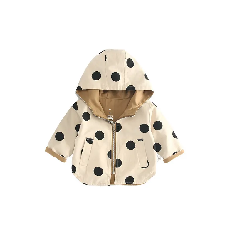 Baby Cotton Jacket Spring and Autumn Hooded Wear on