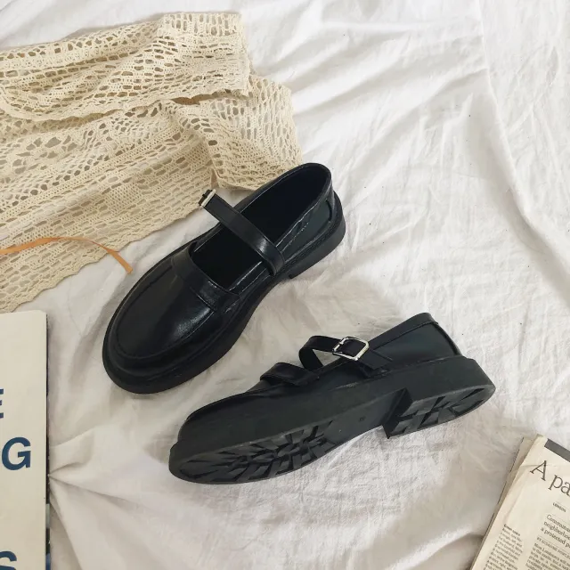 British uniform lolita shoes Black - Shop at LoveMi