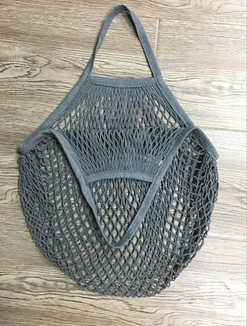Supermarket portable convenient shopping net bag Grey - Shop at LoveMi