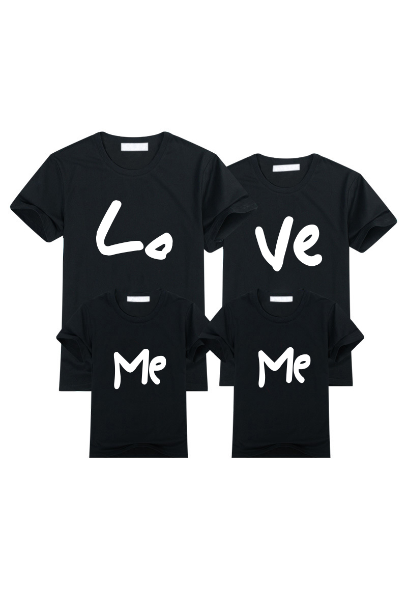 Spring short sleeve parent-child