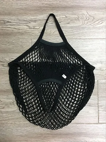 Supermarket portable convenient shopping net bag Black - Shop at LoveMi