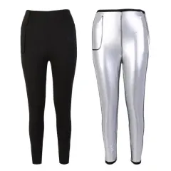 Running corset fitness yoga burst sweat pants - Black - View 1