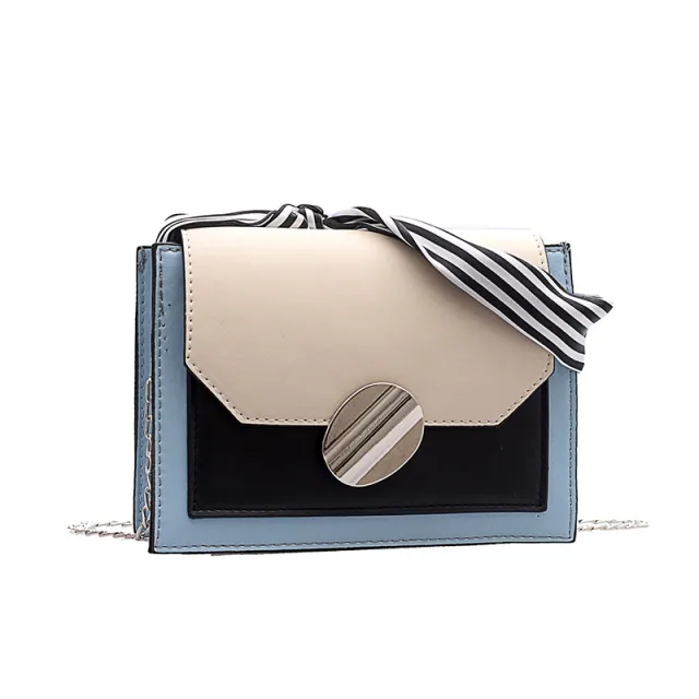 Scarf chain small square bag Blue - Shop at LoveMi