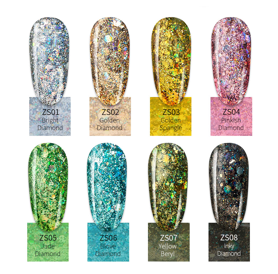 8 colors of bright diamond glue — foto 2