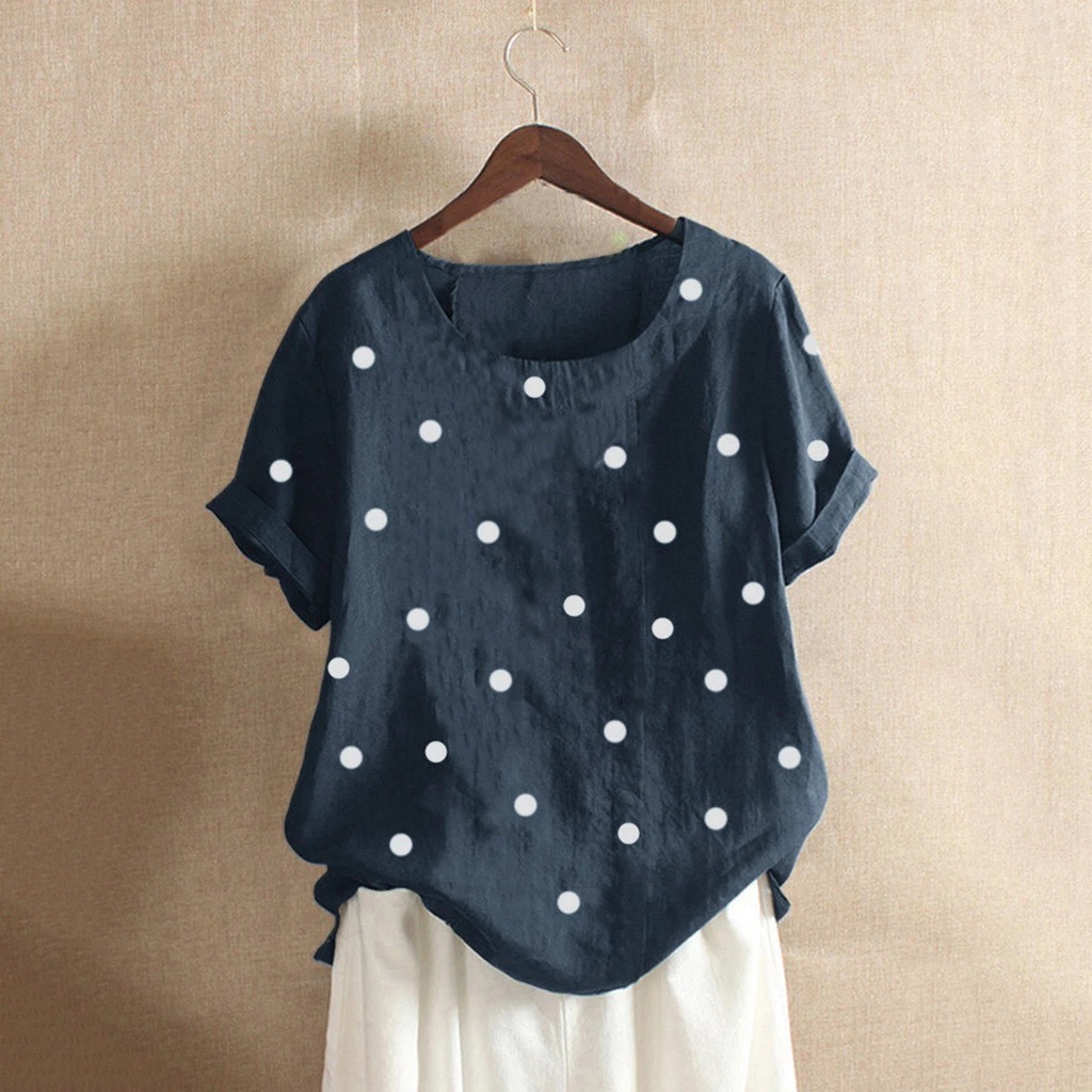 Polka dot print T-shirt