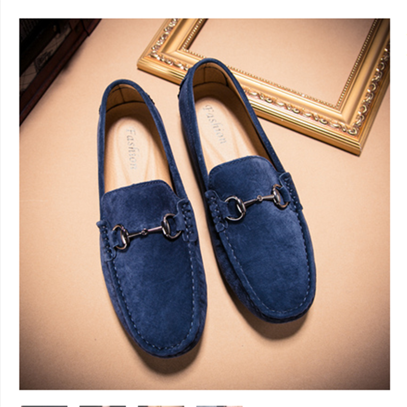 Blue single shoes