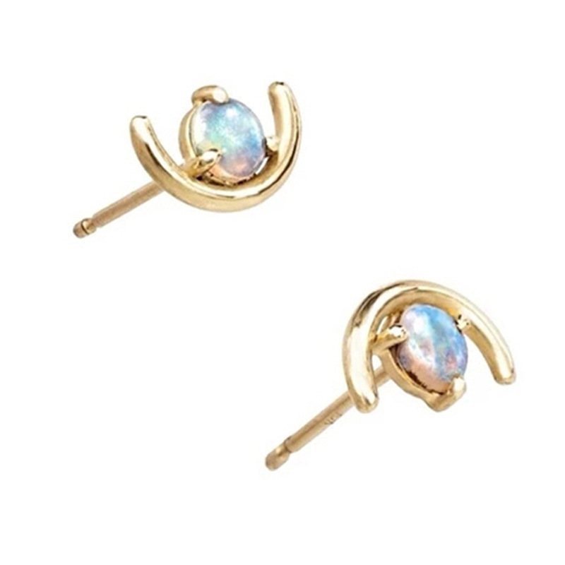 High quality opal ladies earrings