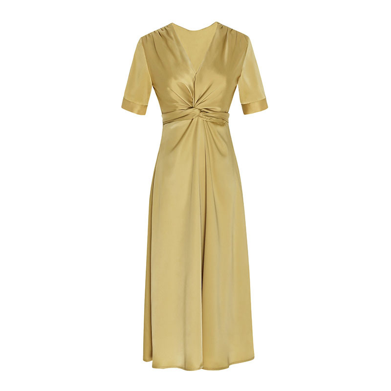 Temperament twist dress