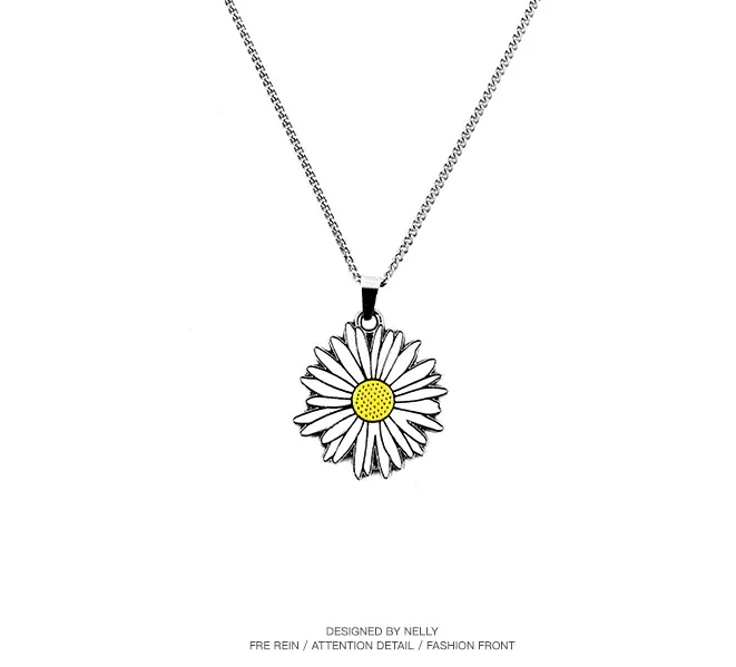 Daisy titanium steel men and women hip hop jumping pendant
